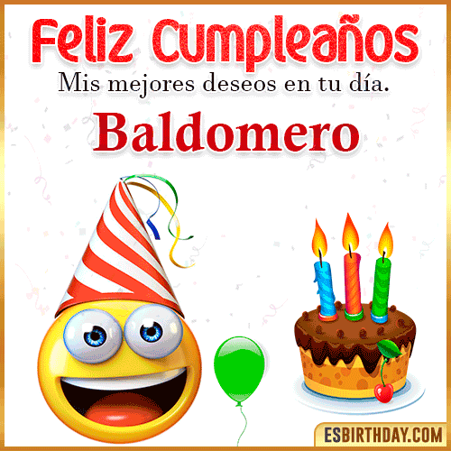 Imagen Feliz Cumpleaños  Baldomero