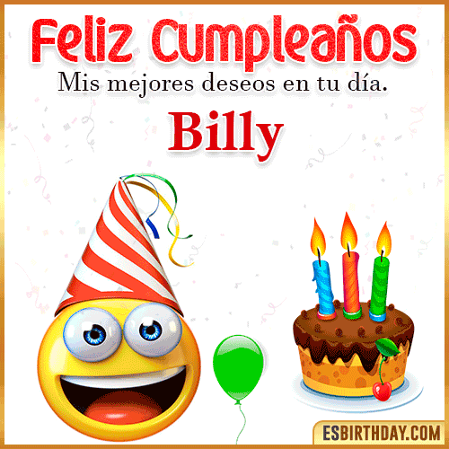 Imagen Feliz Cumpleaños  Billy