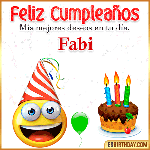 Imagen Feliz Cumpleaños  Fabi