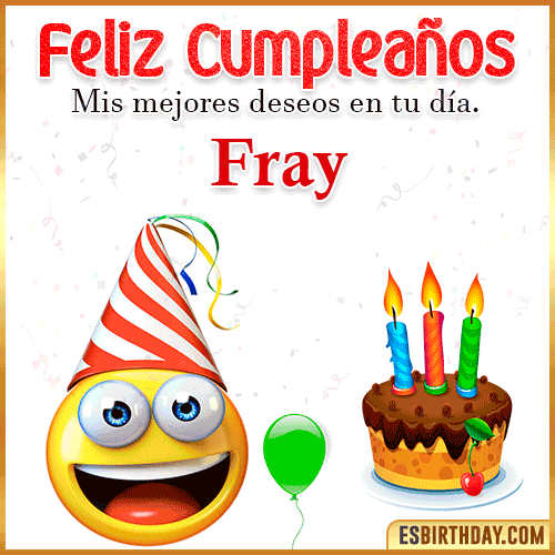 Imagen Feliz Cumpleaños  Fray