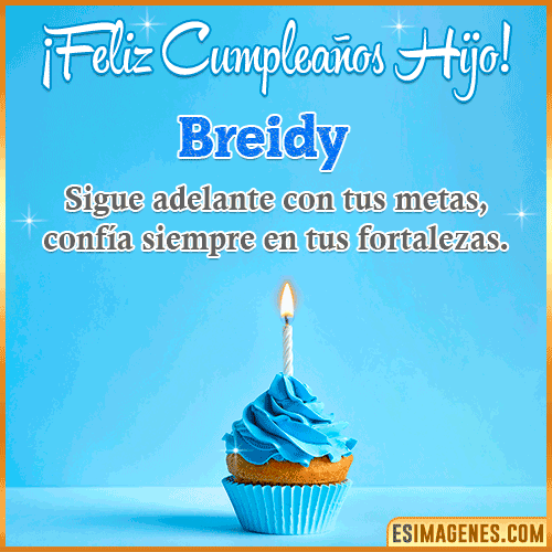 Imagen Feliz cumpleaños hijo  Breidy