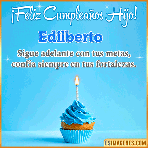 Imagen Feliz cumpleaños hijo  Edilberto