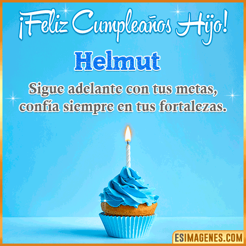 Imagen Feliz cumpleaños hijo  Helmut