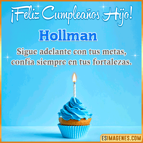 Imagen Feliz cumpleaños hijo  Hollman