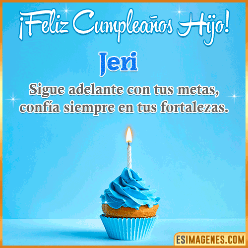 Imagen Feliz cumpleaños hijo  Jeri