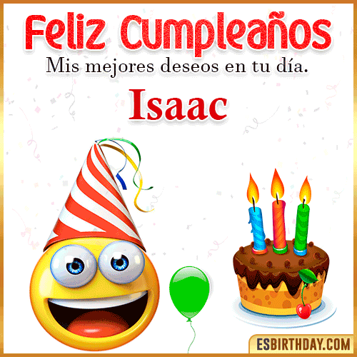 Imagen Feliz Cumpleaños  Isaac