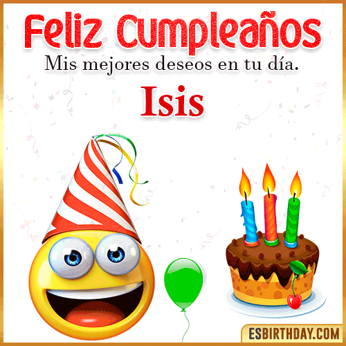Imagen Feliz Cumpleaños  Isis