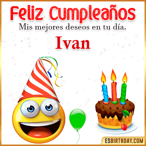 Imagen Feliz Cumpleaños  Ivan