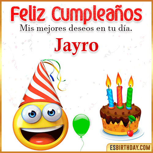 Imagen Feliz Cumpleaños  Jayro