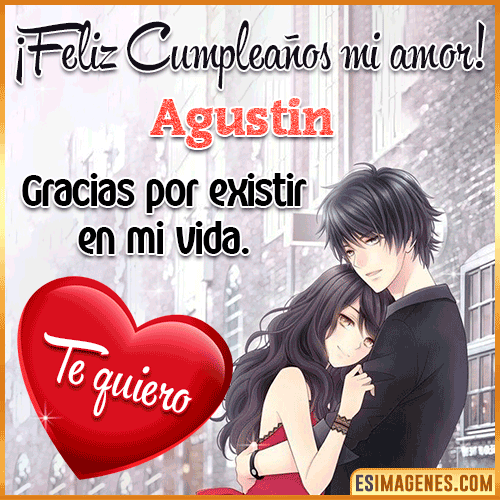 Imagen Feliz cumpleaños mi Amor  Agustin