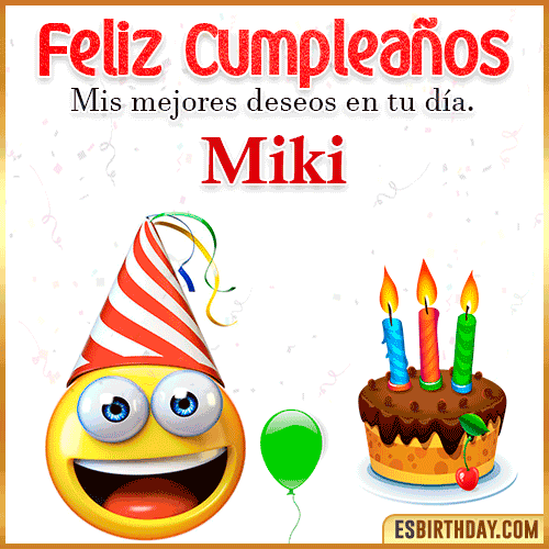 Imagen Feliz Cumpleaños  Miki