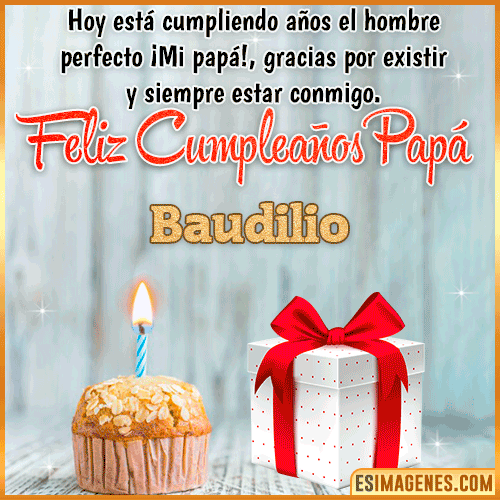 Imagen de Feliz Cumpleaños papa  Baudilio