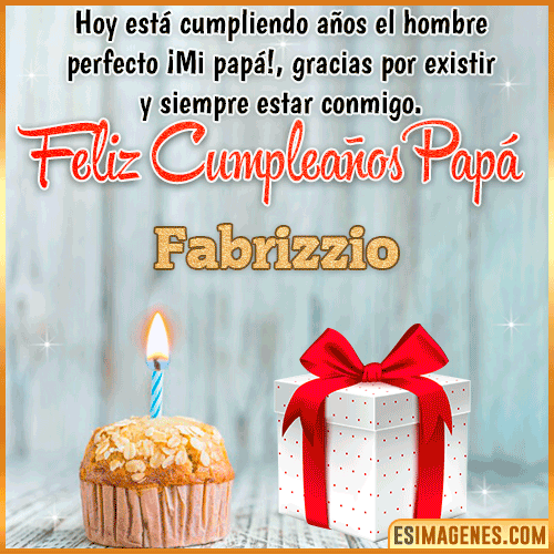 Imagen de Feliz Cumpleaños papa  Fabrizzio