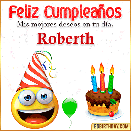 Imagen Feliz Cumpleaños  Roberth