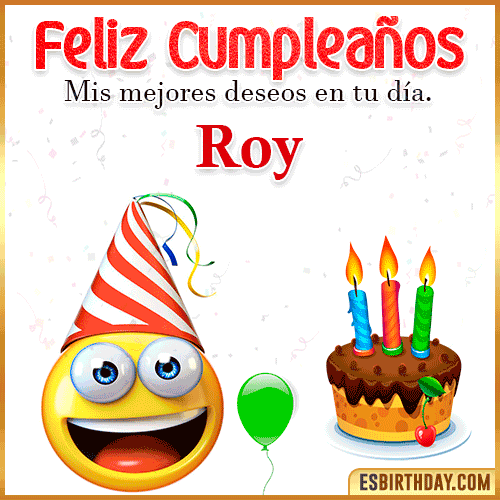 Imagen Feliz Cumpleaños  Roy