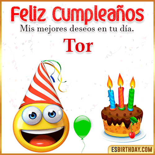 Imagen Feliz Cumpleaños  Tor