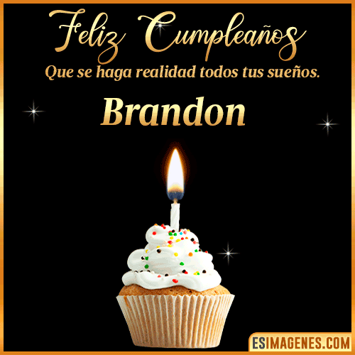 Mensajes de Feliz Cumpleaños  Brandon