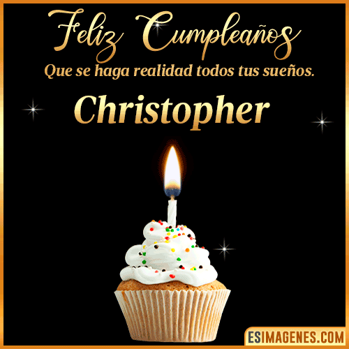 Mensajes de Feliz Cumpleaños  Christopher
