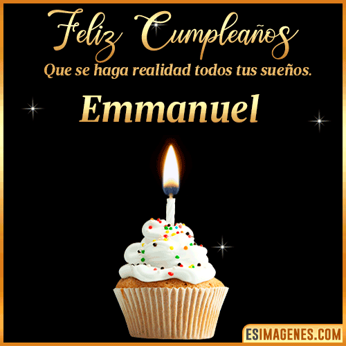 Mensajes de Feliz Cumpleaños  Emmanuel