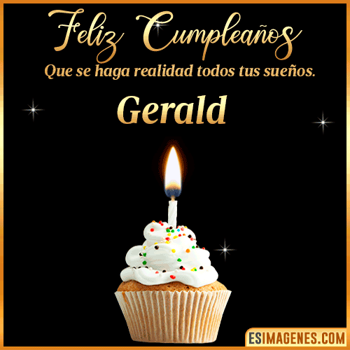 Mensajes de Feliz Cumpleaños  Gerald