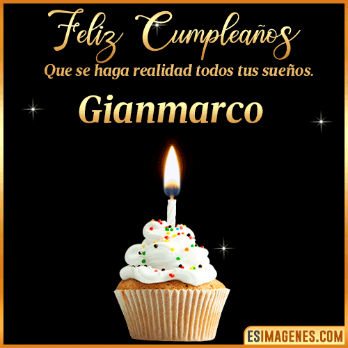 Mensajes de Feliz Cumpleaños  Gianmarco