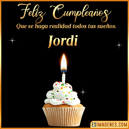 Mensajes de Feliz Cumpleaños  Jordi