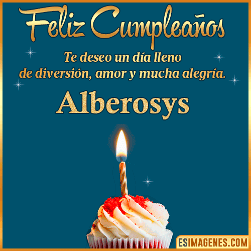 Tarjeta de Feliz Cumpleaños  Alberosys