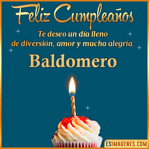 Tarjeta de Feliz Cumpleaños  Baldomero