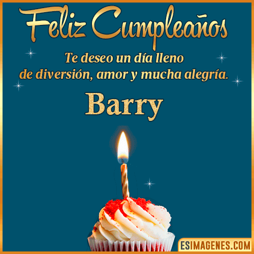 Tarjeta de Feliz Cumpleaños  Barry