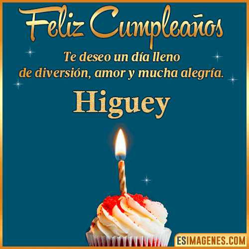Tarjeta de Feliz Cumpleaños  Higuey