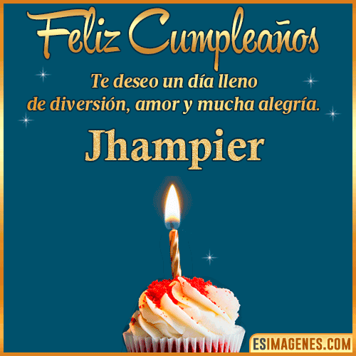 Tarjeta de Feliz Cumpleaños  Jhampier