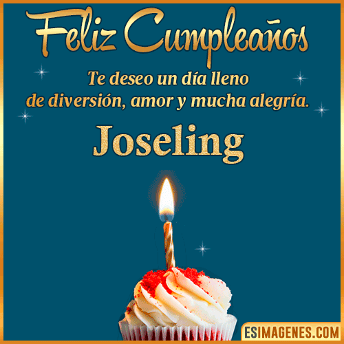 Tarjeta de Feliz Cumpleaños  Joseling