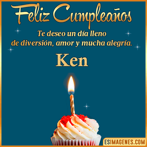 Tarjeta de Feliz Cumpleaños  Ken
