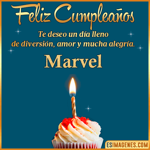 Tarjeta de Feliz Cumpleaños  Marvel
