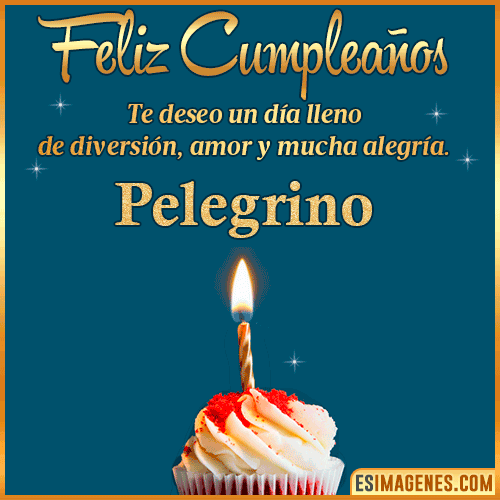 Tarjeta de Feliz Cumpleaños  Pelegrino