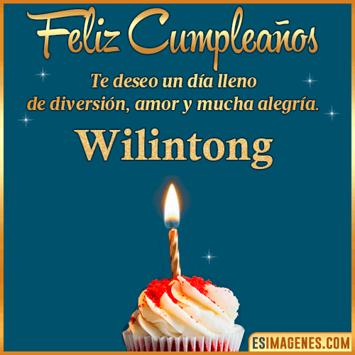 Tarjeta de Feliz Cumpleaños  Wilintong