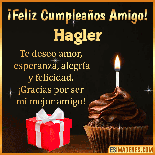 Te deseo Feliz Cumpleaños amigo  Hagler