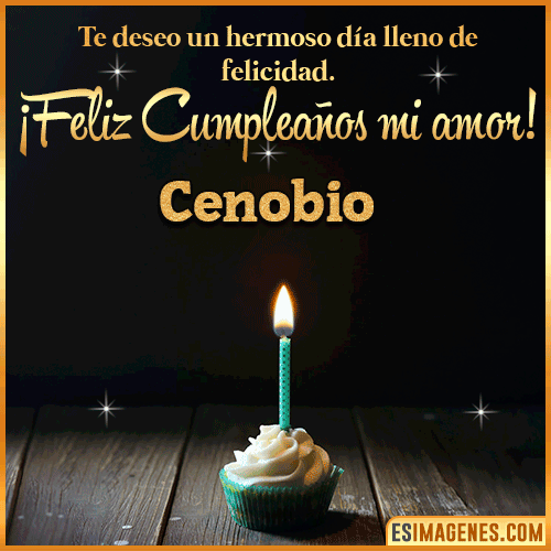 Te deseo feliz cumpleaños mi amor  Cenobio