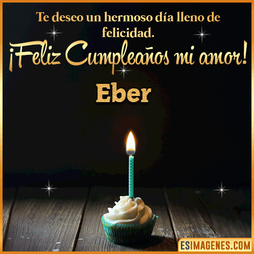Te deseo feliz cumpleaños mi amor  Eber