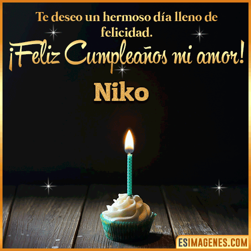 Te deseo feliz cumpleaños mi amor  Niko