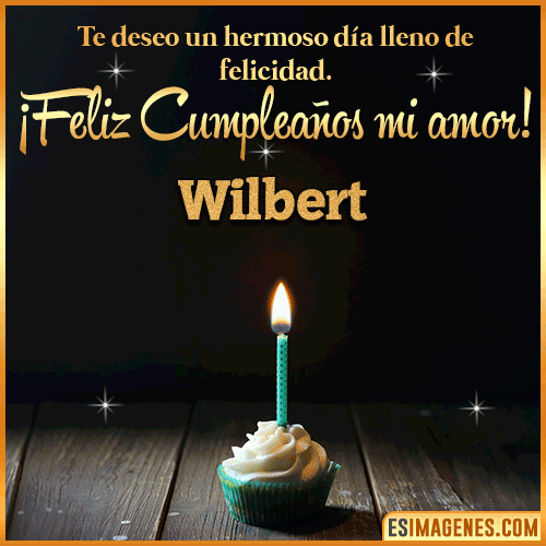 Te deseo feliz cumpleaños mi amor  Wilbert