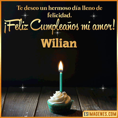 Te deseo feliz cumpleaños mi amor  Wilian