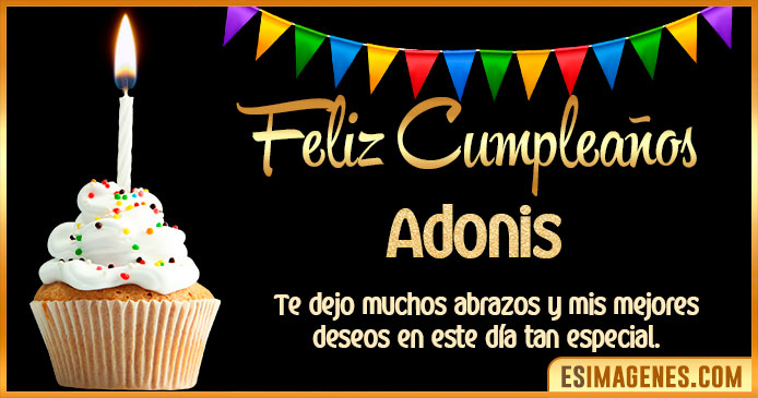 Feliz Cumpleaños Adonis