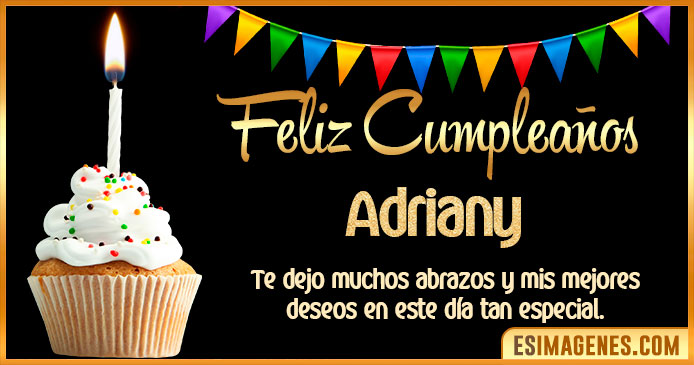 Feliz Cumpleaños Adriany