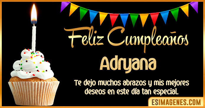 Feliz Cumpleaños Adryana