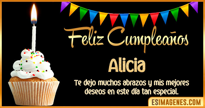 Feliz Cumpleaños Alicia