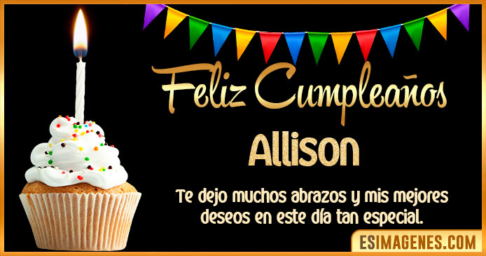 Feliz Cumpleaños Allison