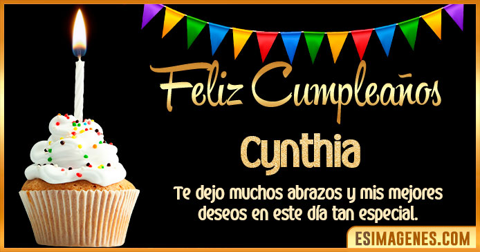 Feliz Cumpleaños Cynthia