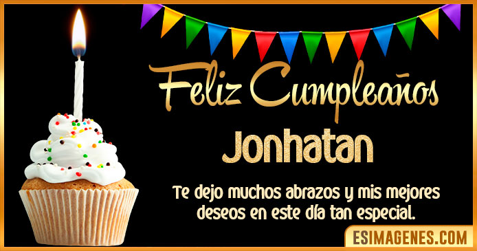 Feliz Cumpleaños Jonhatan