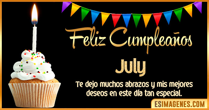 Feliz Cumpleaños July